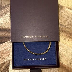 Monica Vinader Rio Mini Friendship Gold Chain Bracelet 18k Vermeil